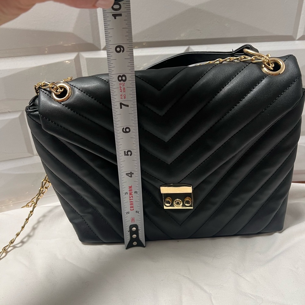 Nasty Gal Chic Sophisticated Shoulder Bag Black‎ - - Picture 8 of 8